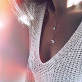 Double Star Pendants Necklace