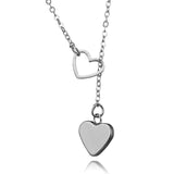 Double Heart Pendant Necklace