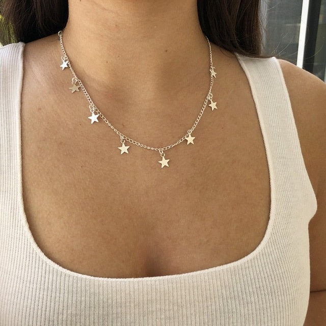 Celestial Stars chocker necklace