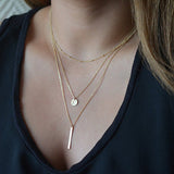 Multi-layer necklace with pendant