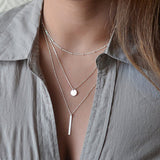 Multi-layer necklace with pendant