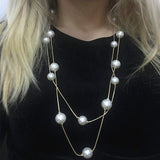 Long Multi-layer Pearl Necklace