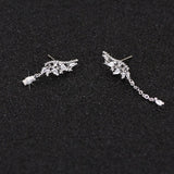 Angel wing ear studs