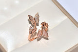 Love is in the air Butterfly Rings