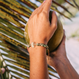 African Turquoise & Tree of Life Bracelet