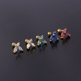 Tiny butterfly Earring Barbell