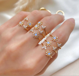 Dancing butterfly ring