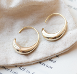 Classic Drop Hoop Earrings