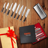 9-Piece SEIDO Master Chef Knife Block Set