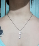 Precious Silver Key Necklace