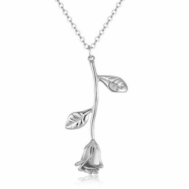 Rose Pendant Necklace