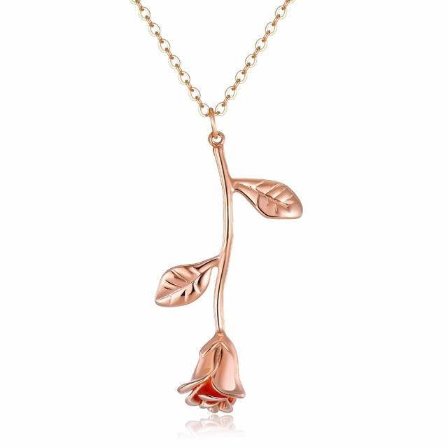 Rose Pendant Necklace