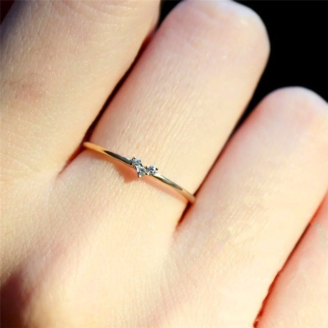 Mini heart forever ring