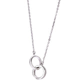 Interlock ring necklace