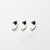 Sterling Silver Pave Rook Earring