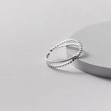 Sterling silver double infinity ring