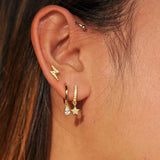 Night Sky Star Pave Earrings