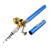 telesdopic drum pen rod fishing