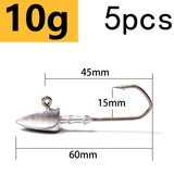 10 PSC/Lot Soft Fishing Hooks