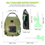 Outdoor Solar Shower Bag